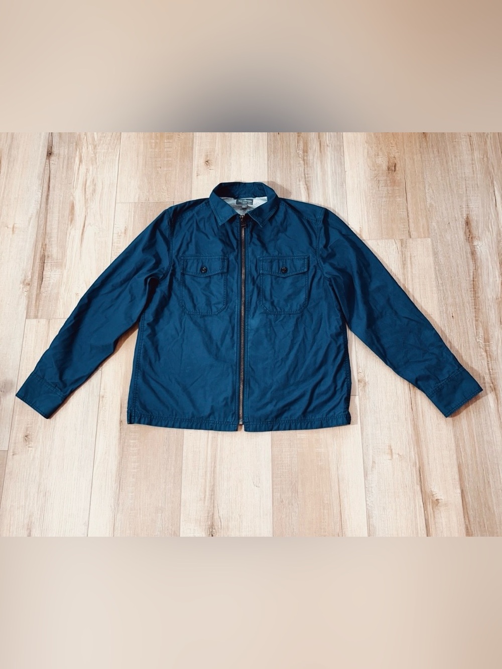 L.L. Bean Signature Men’s Cotton Front Zip Shirt Jacket Size Large